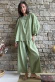 Loom & Thread Pin Tuck Blouse Washed Lawn /40=